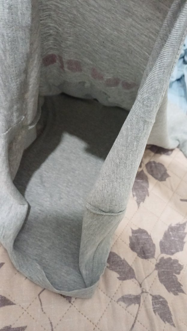 Gri Baskılı kadınUzun Kollu Tişört - Görsel 5