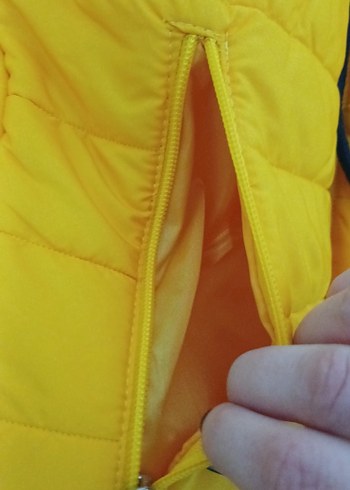 Sarı Fermuarlı Adidas Kadın Ceket - Görsel 4