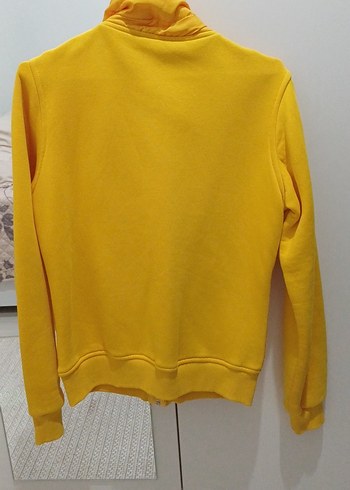 Sarı Fermuarlı Adidas Kadın Ceket - Görsel 5