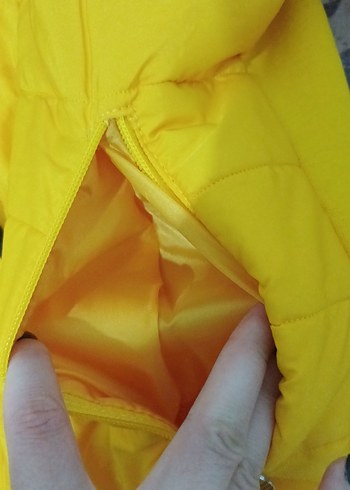 Sarı Fermuarlı Adidas Kadın Ceket - Görsel 3