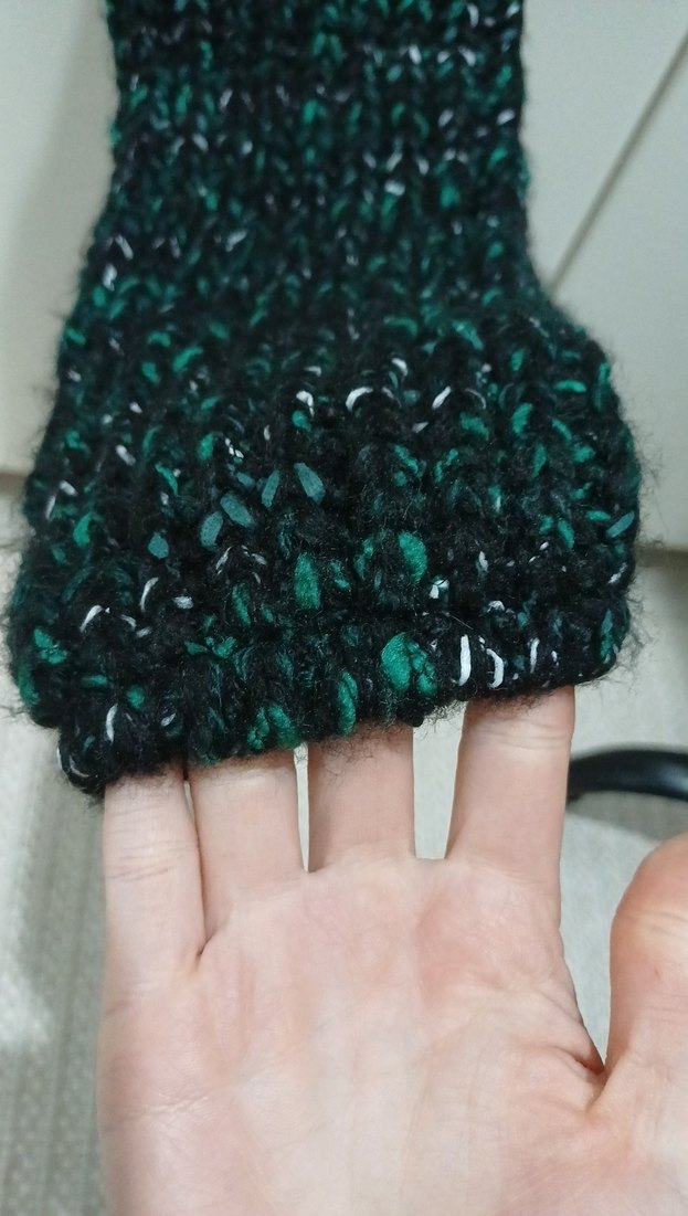 yeşil Örgü Kadın Kazak Uzun Kollu - Görsel 3