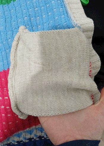 Bohem Tarz Çok Renkli Örgü  Hırka - Görsel 5