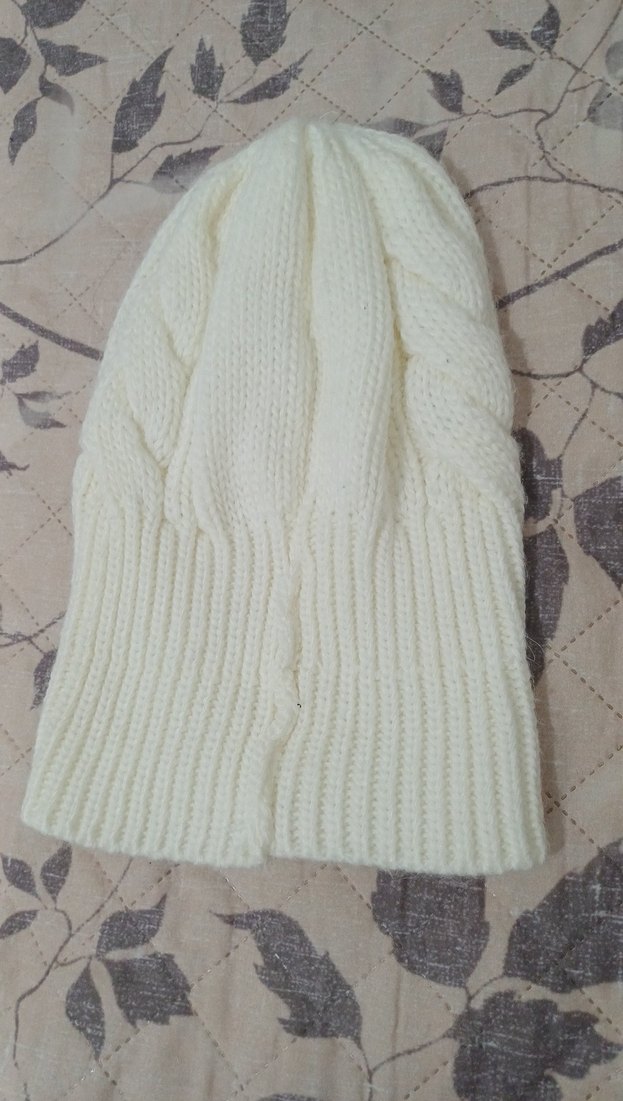 İnci Detaylı Beyaz Kadın Örgü Bere - Görsel 2