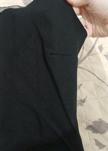 Siyah Straplez Kadın Kalem Elbise - Görsel 2