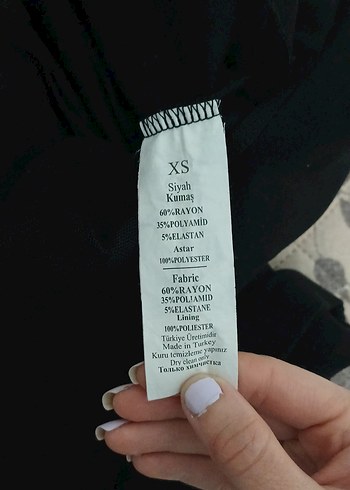 Siyah Straplez Kadın Kalem Elbise - Görsel 6