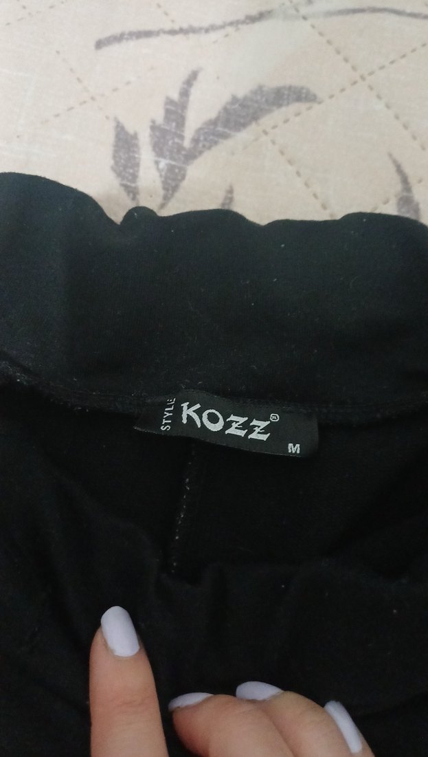 Kadın Siyah Rahat Kesim Spor Pantolon - Görsel 5