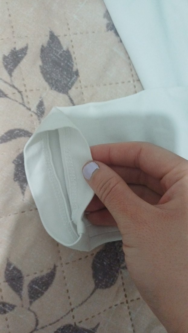 Kadın Beyaz Uzun Kollu Crop Top - Görsel 5