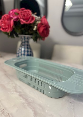  Beden Mint Yeşili Plastik Sebzelik Süzgeç
