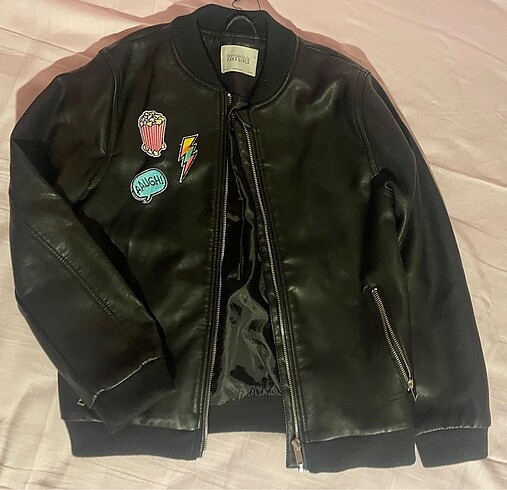 ZARA ÇOCUK 11-12 YAŞ BOMBER DERİ CEKET