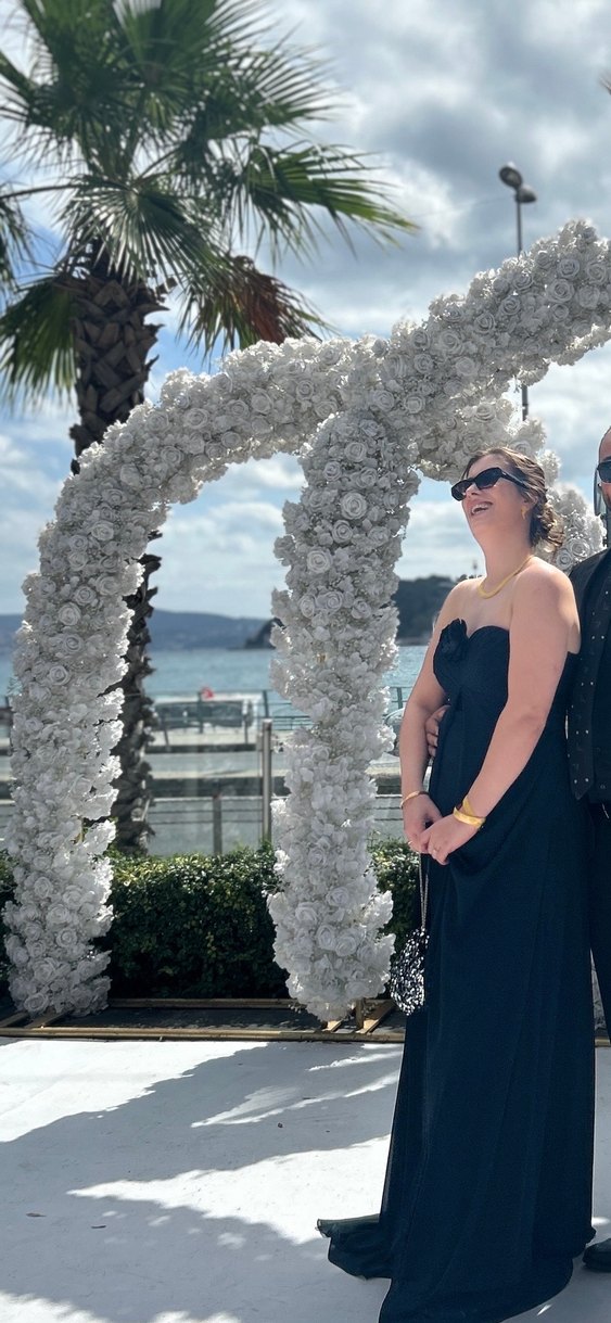 Siyah Uzun Straplez gece Elbisesi - Görsel 2