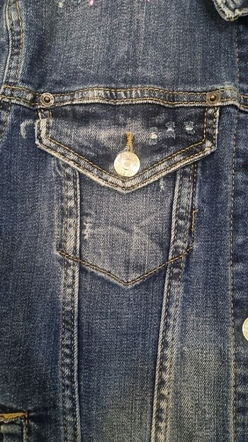 l Beden DSQUARED2 ERKEK BAYAN MAVİ KOT CEKET