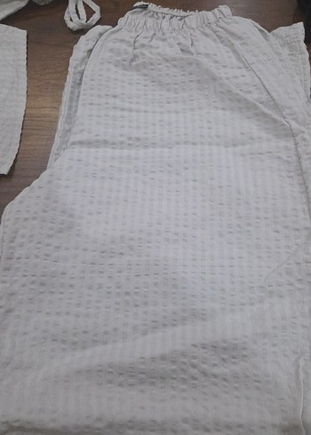 Gri Mini Bohem Kadın Pijama Takımı - Görsel 4