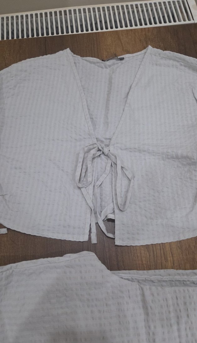 Gri Mini Bohem Kadın Pijama Takımı - Görsel 2