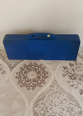 Koyu Mavi Katlanabilir Çocuk Masa ve Sandalyesi - Görsel 3