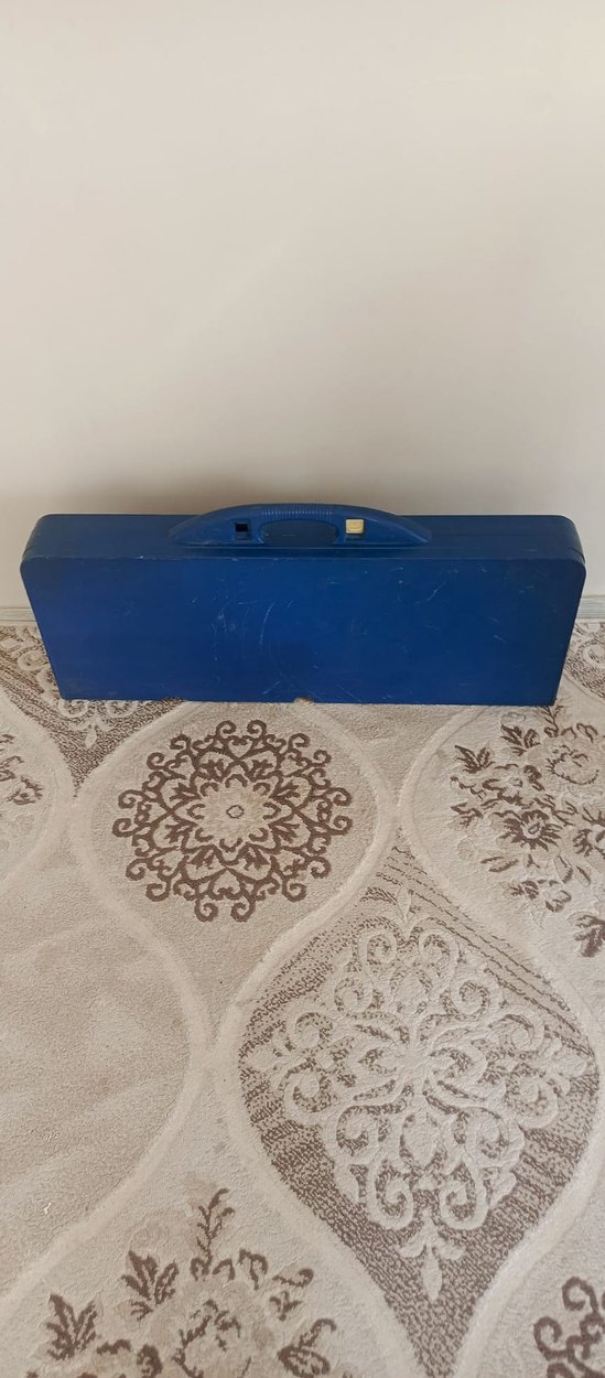 Koyu Mavi Katlanabilir Çocuk Masa ve Sandalyesi - Görsel 3