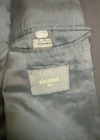 Altimod Düğmeli Siyah Erkek Takım Ceketi - Görsel 7