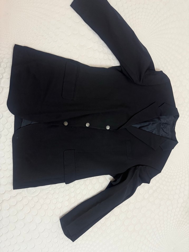 Altimod Düğmeli Siyah Erkek Takım Ceketi - Görsel 2