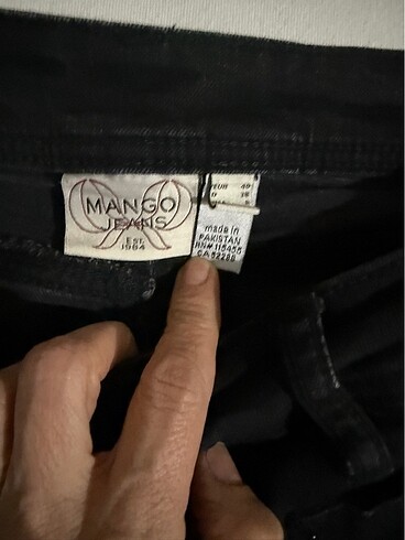 m Beden siyah Renk Mango jean