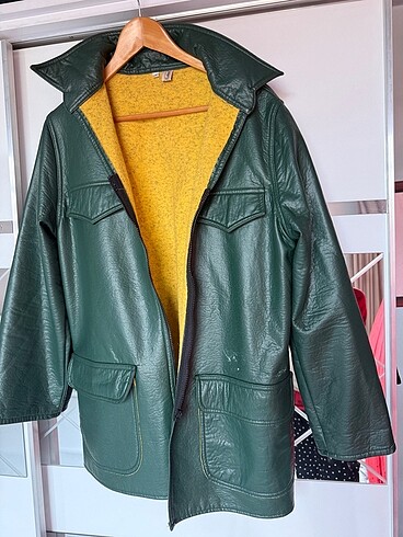 l Beden Vintage style deri ceket