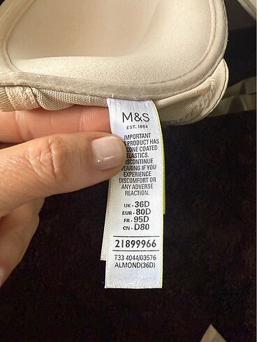 m Beden M&S marka sütyen
