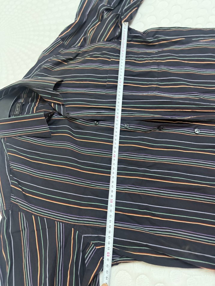 Mirto Çok Renkli Çizgili Erkek Gömlek - Görsel 5