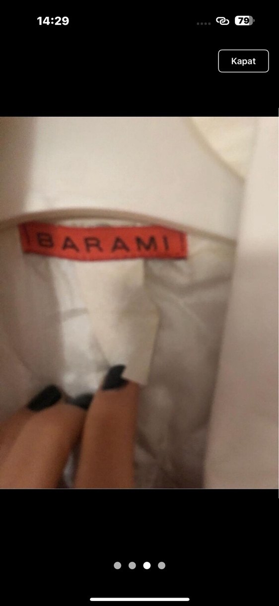 Dik Yaka Beyaz Kadın Ceket - Görsel 3