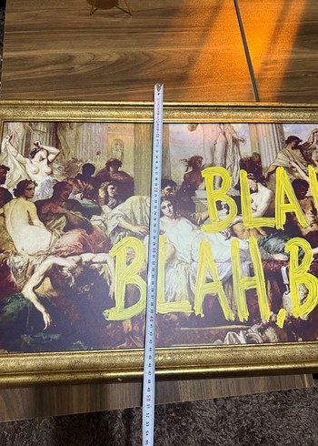 BLAH BLAH BLAH Sanat tablo - Görsel 4