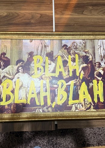 BLAH BLAH BLAH Sanat tablo - Görsel 2