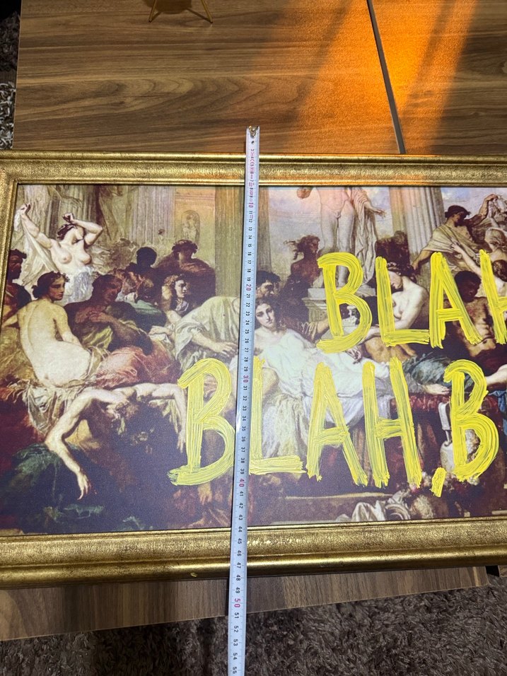 BLAH BLAH BLAH Sanat tablo - Görsel 4