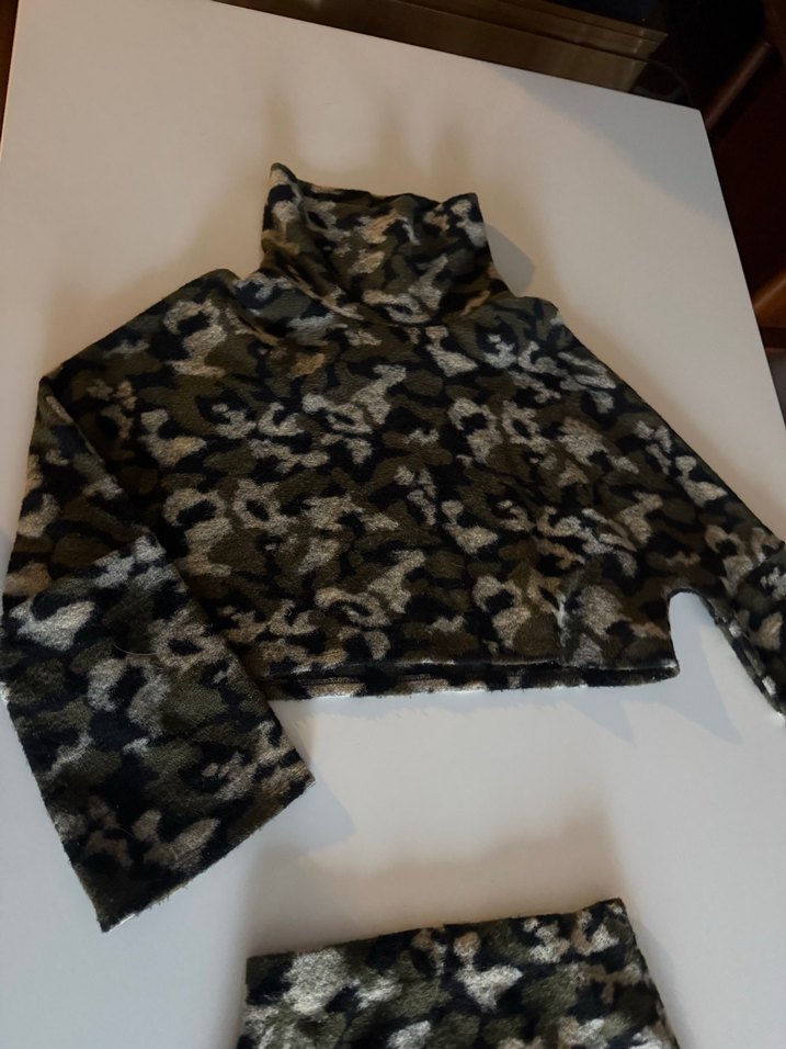 Kamuflaj Örgü Kadın Takım - Görsel 2