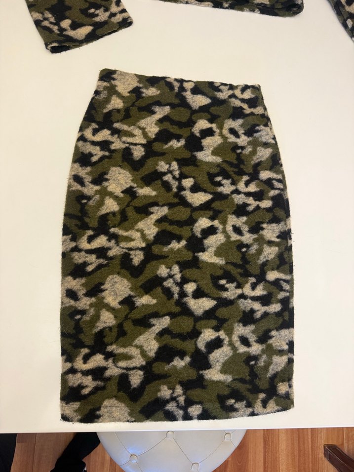 Kamuflaj Örgü Kadın Takım - Görsel 3