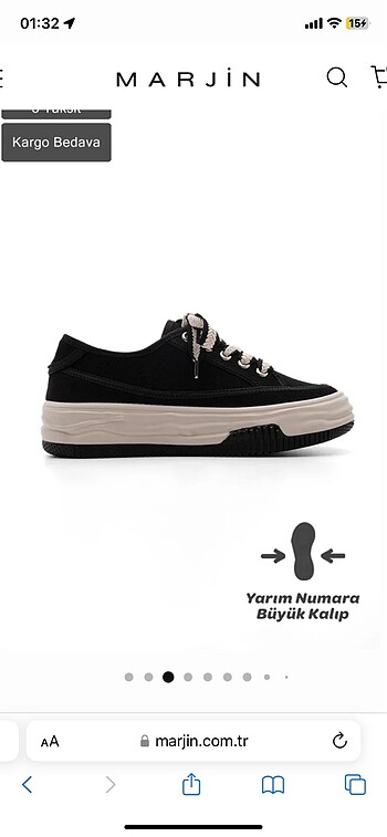 37 Beden Marjin kadın ayakkabı converse