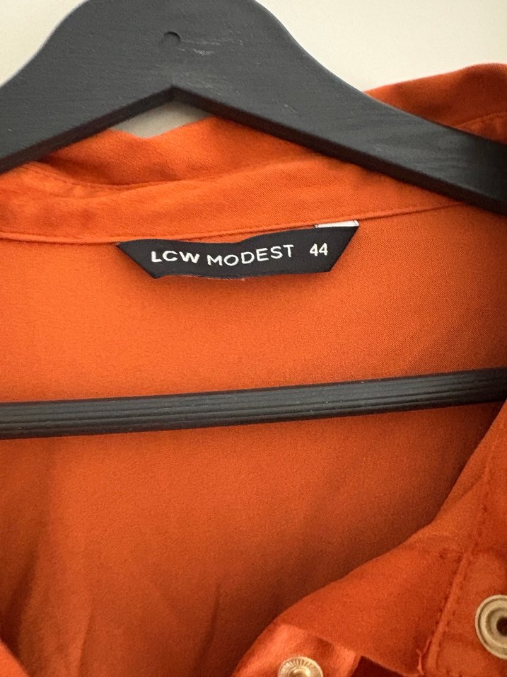 Düğmeli kiremit Süet Midi Gömlek - Görsel 2