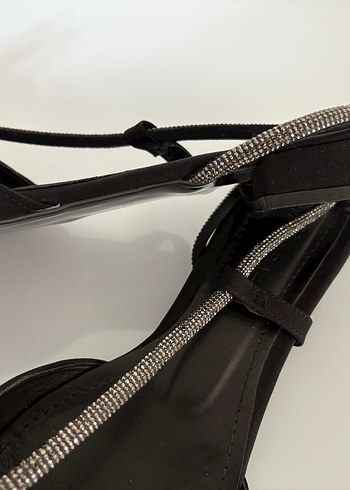 Parlak Siyah  Kadın Topuklu Ayakkabı - Görsel 4