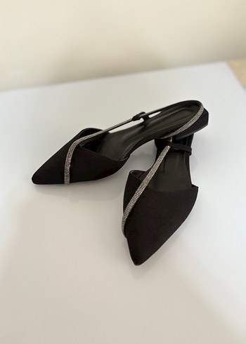 Parlak Siyah  Kadın Topuklu Ayakkabı - Görsel 2