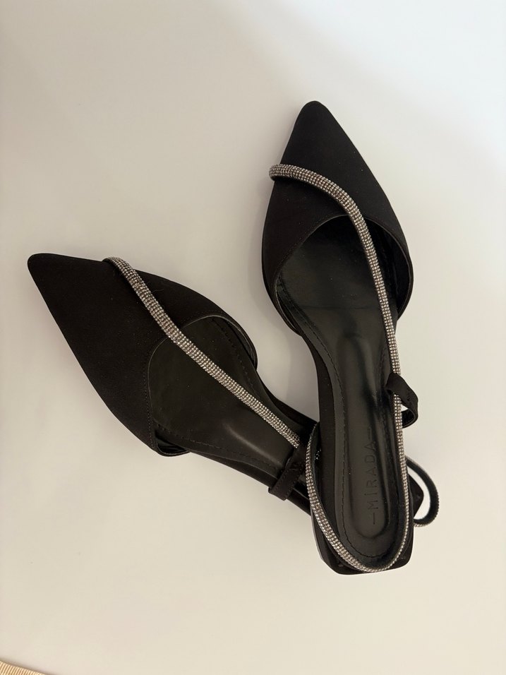 Parlak Siyah  Kadın Topuklu Ayakkabı - Görsel 5