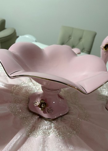 Pastel Pembe Seramik Vazo Seti - Görsel 6