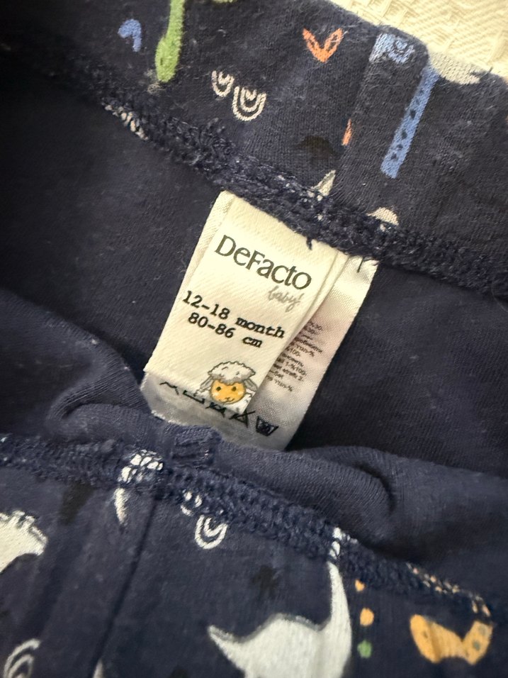 DeFacto Erkek Çocuk Gri ve Desenli Rahat Pantolon - Görsel 2