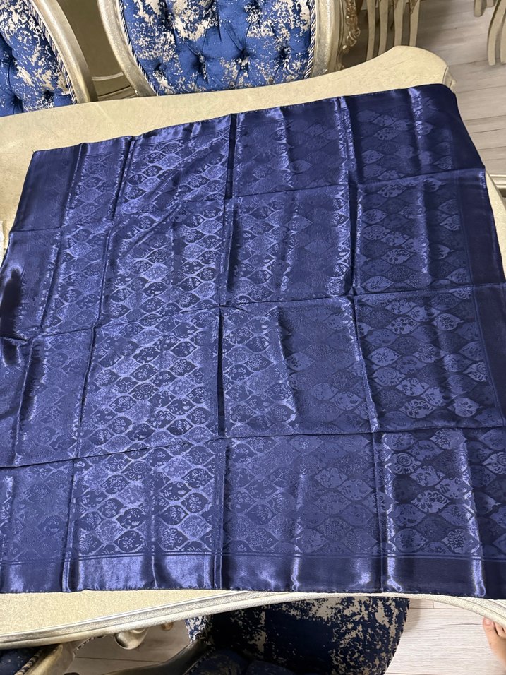 Lacivert kadın eşarp - Görsel 2