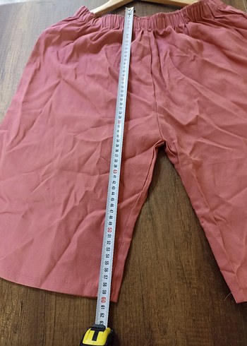 Midi Pantolon/ sortalon/ kapri/ şort gül kurusu renk - Görsel 4