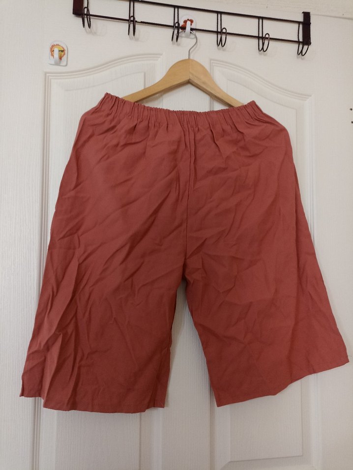 Midi Pantolon/ sortalon/ kapri/ şort gül kurusu renk - Görsel 2