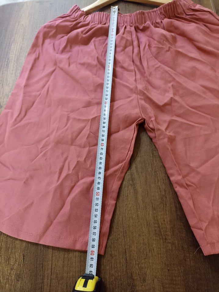 Midi Pantolon/ sortalon/ kapri/ şort gül kurusu renk - Görsel 4