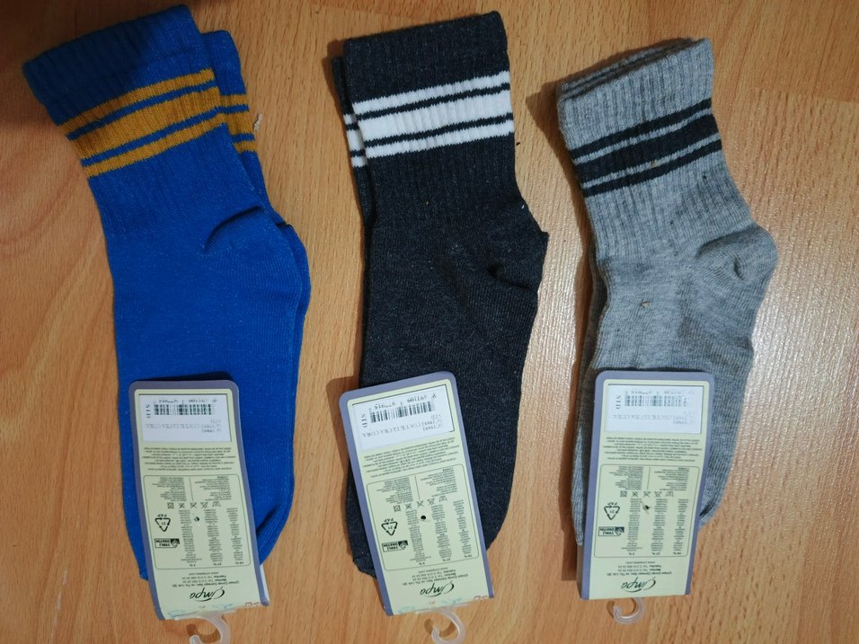 9 yaş pamuklu erkek çocuk çorap 3 adet - Görsel 3