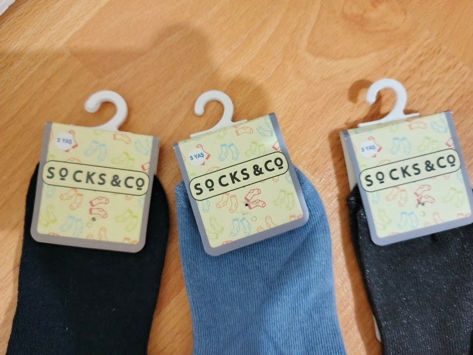 5 Yaş pamuklu erkek çocuk çorabı 3 adet - Görsel 2