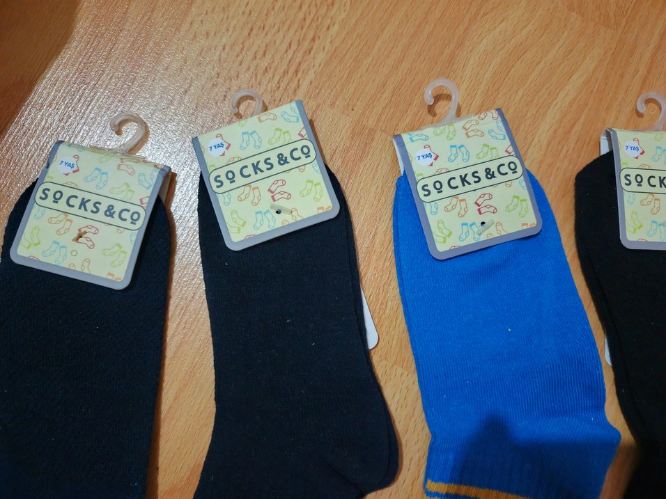 7 yaş pamuklu erkek çocuk çorap 4 adet - Görsel 2