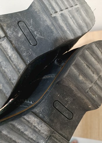 Siyah Bağcıklı Klasik Kadın Ayakkabı - Görsel 6