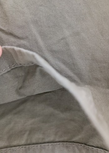 açık haki  Kemerli Rahat Keten Erkek Şort - Görsel 3