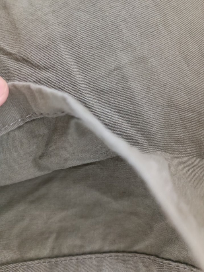 açık haki  Kemerli Rahat Keten Erkek Şort - Görsel 3