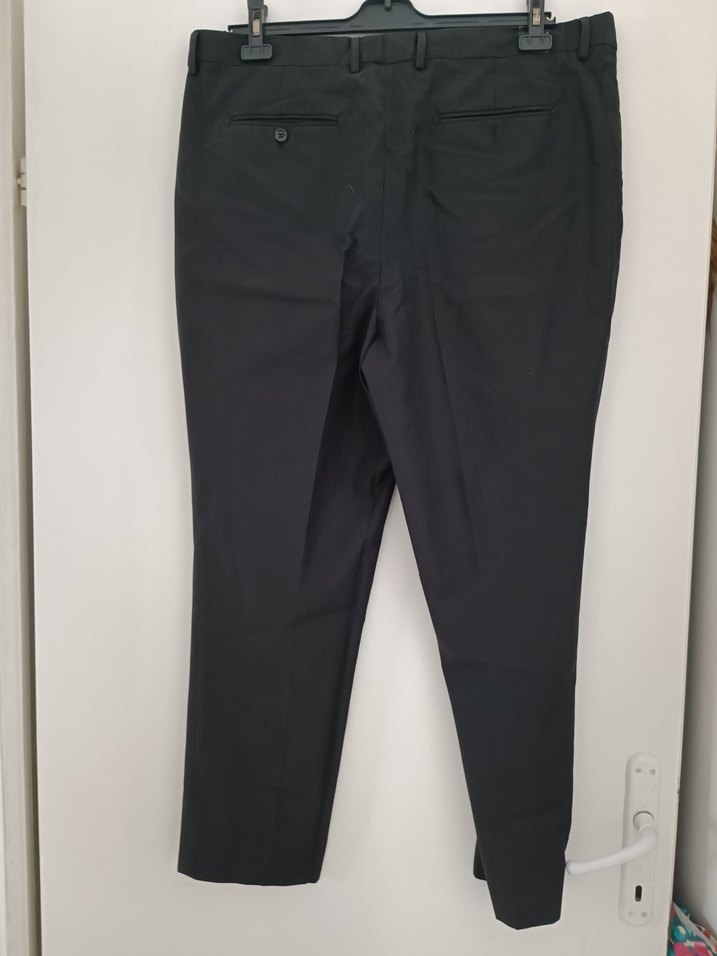 siyah Erkek Kemerli Ofis Pantolonu - Görsel 2