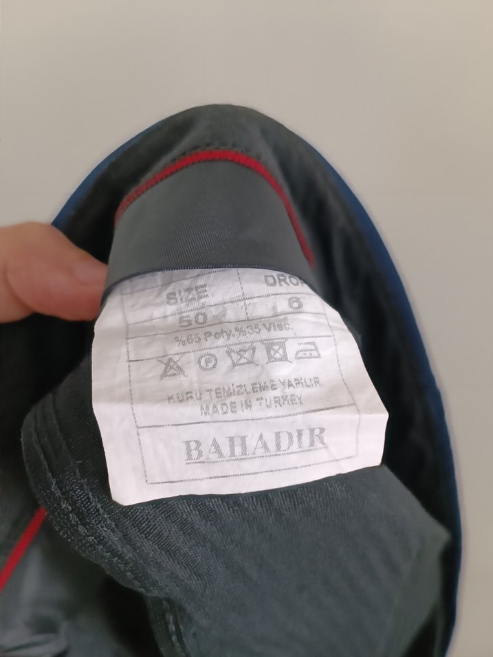 Kemerli Lacivert Erkek Ofis Pantolonu - Görsel 3